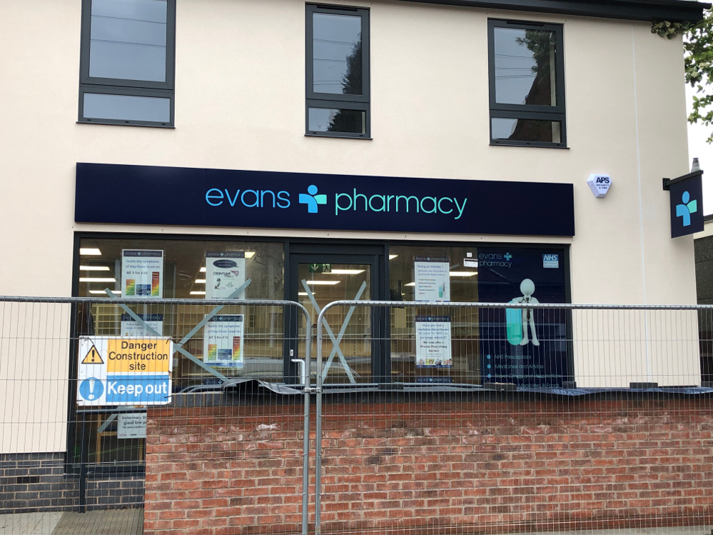 Evans Pharmacy Ruddington gets APS Security & Fire expertise